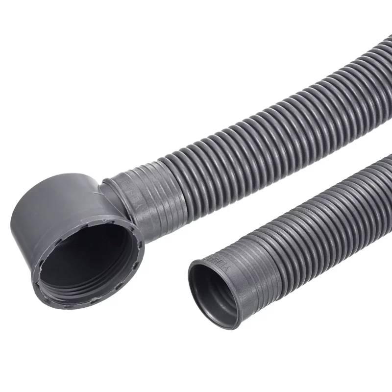 75cm Bathtub Drain Pipe Expandable Tubing Flexible Drainage Hose Grey 2 Pack