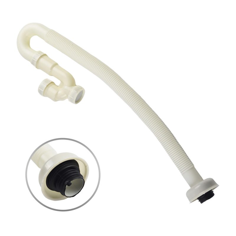Flexible Drainage Pipe Universal Kitchen Sink Drain Pipe Kit Tube 60CM