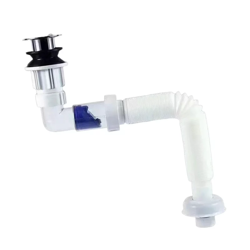 Sink Drain Pipe Replaces Easy to Install Drainage Tube Flexible Waste Water Pipe Sewer Drain Hose for Kitchen Sink Home Bathroom Hotel