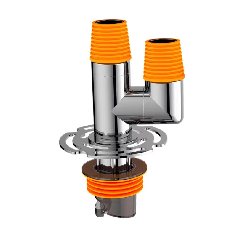Washing Drain with Pipe Connector Easy to Install Sewer Hose Gray