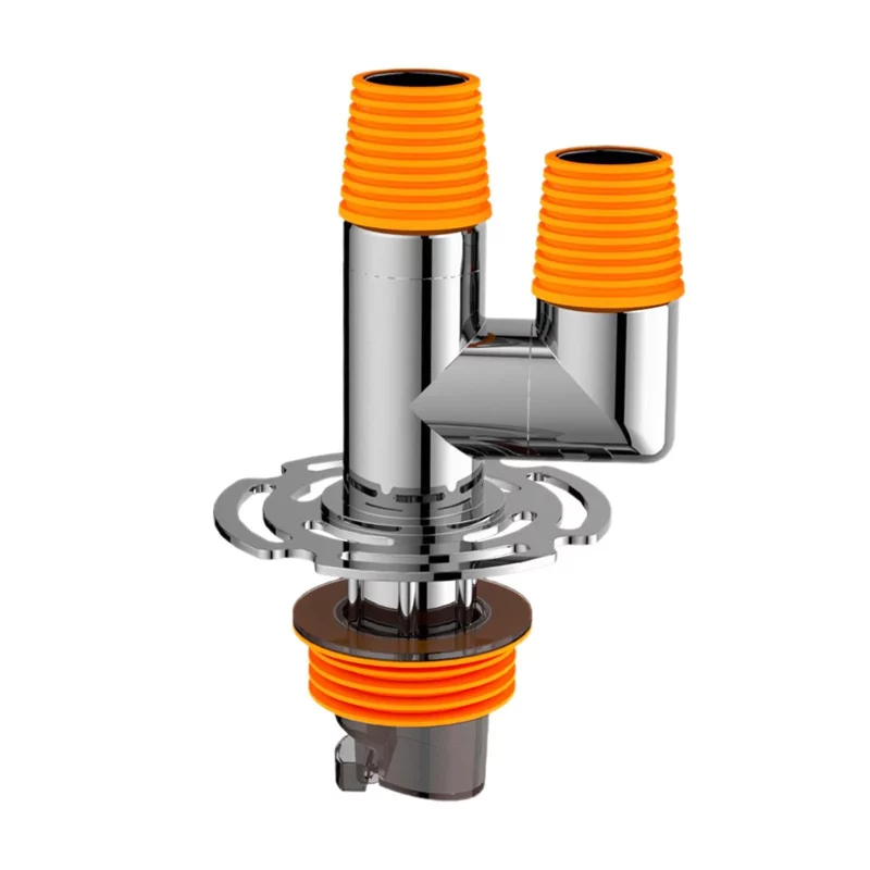 Washing Drain with Pipe Connector Easy to Install Sewer Hose Gray - Image 2