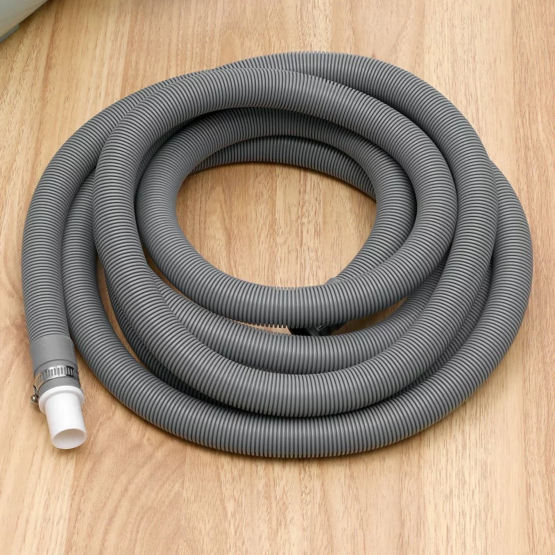 2 Sets Corrugated Utility Sewer Pipe Extension Hose 500.00X3.00X3.00CM Grey