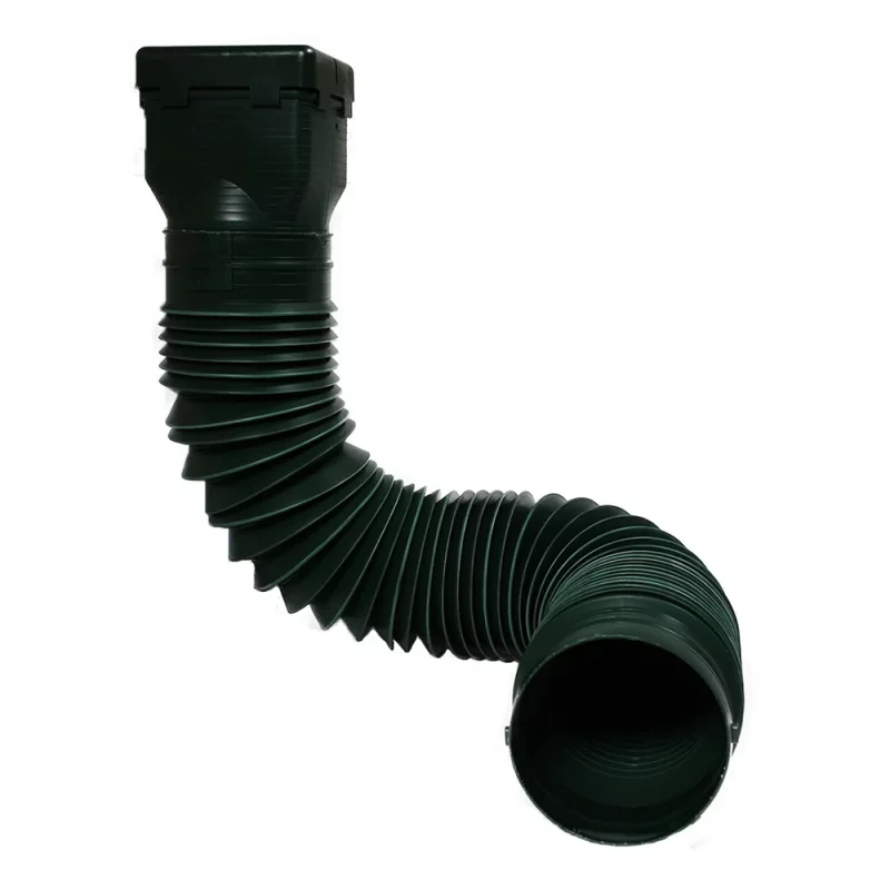 Ground Spout Flexible Downspout Extension by t | Green | Roof and Gutter Accessories  | Extends 45 inches | 25"x4"x4"